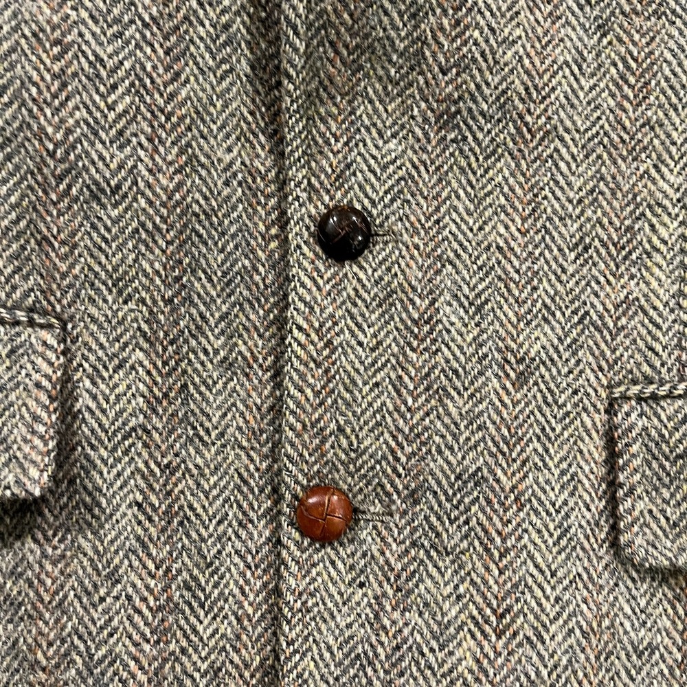 VTG Harris Tweed Blazer Men 40R Scottish Wool Nordstrom Herringbone Sport‎ Coat - Picture 8 of 14